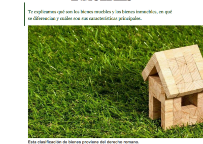 10 características de los muebles e inmuebles
