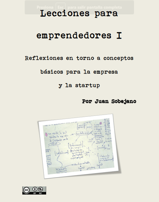 Lecciones para emprendedores I