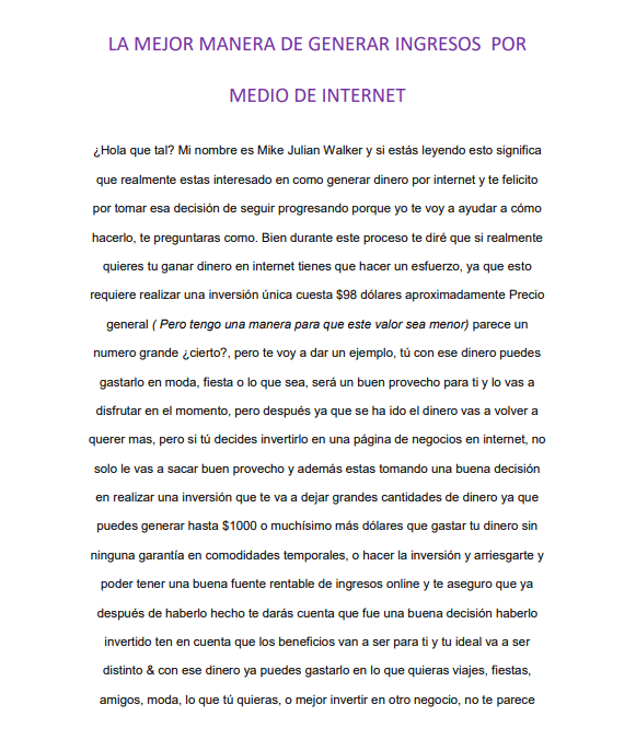 La mejor manera de generar ingresos por medio de Internet